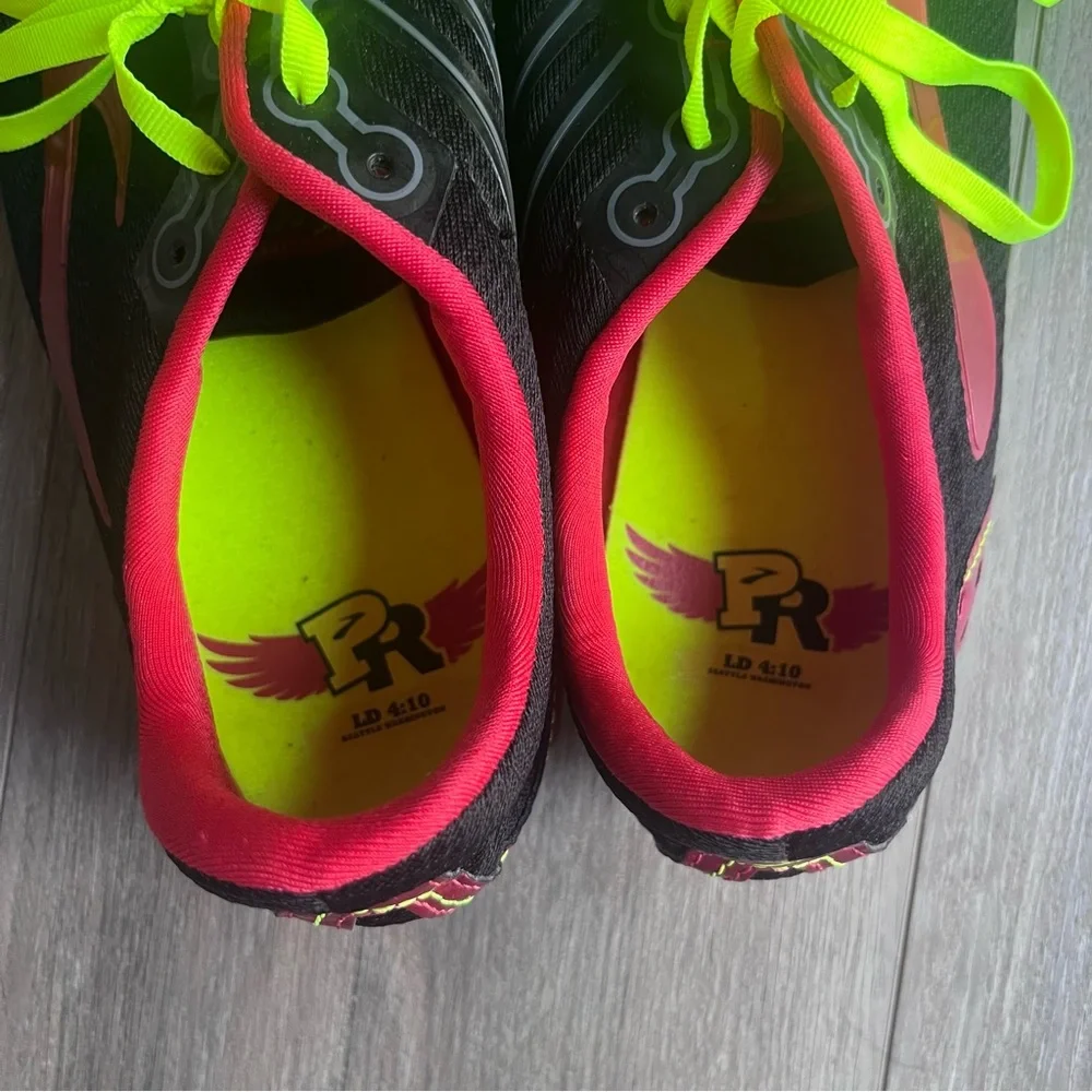 Brooks Men’s PR LD 4:10 Track and Field Athletic Shoes with Neon Laces 12.5